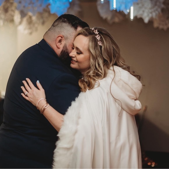 Glitter Veil with Blusher w. comb Glitter Bridal Bride floor 80” - Picture 5 of 5